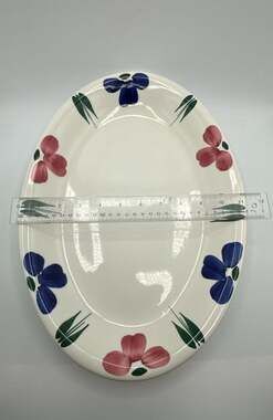 Furio Home Italian Ceramic Floral Serving Platter